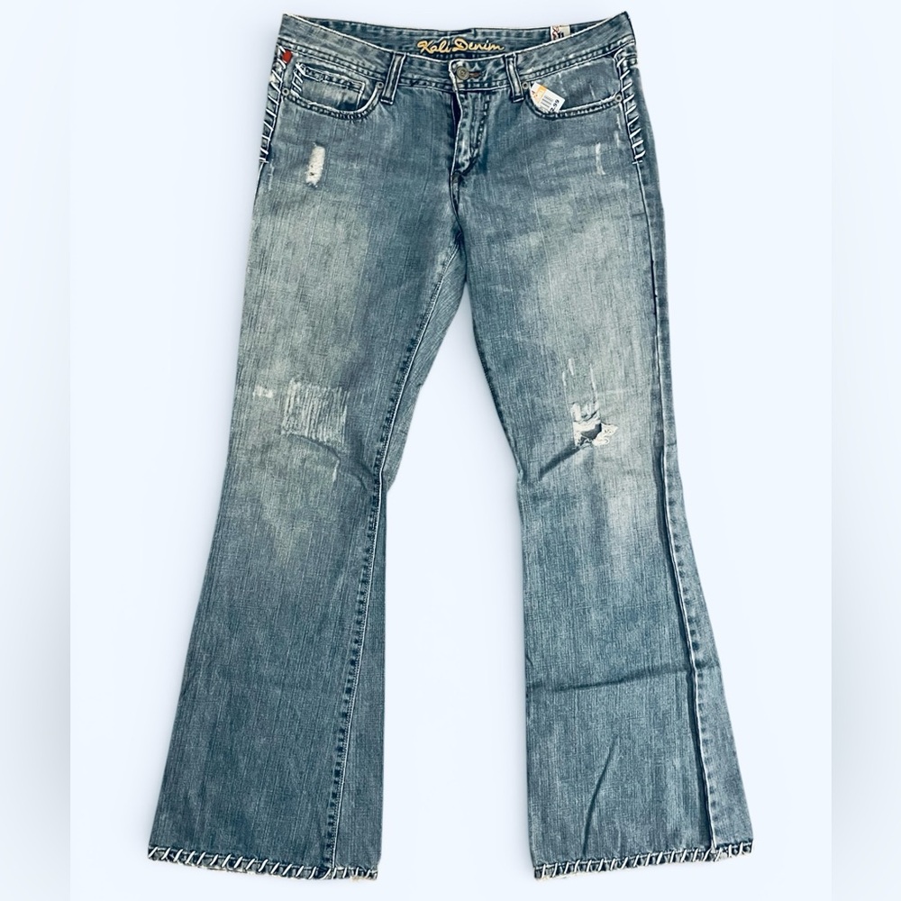 Distressed Kali Denim Lowrise Blue Women's Jeans